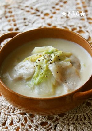 簡単♪豚肉と白菜のトロトロ♡豆乳スープ-レシピのメイン写真