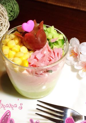 雛祭りパーティー♡春のおからサラダカップ-レシピのメイン写真