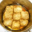 油揚げの袋煮♪油揚げ巾着ひき肉煮る♪節約