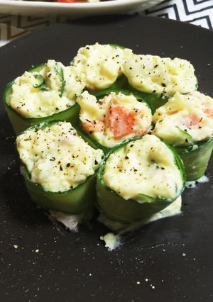 ひと手間で★ポテトサラダのきゅうり巻◎-レシピのメイン写真