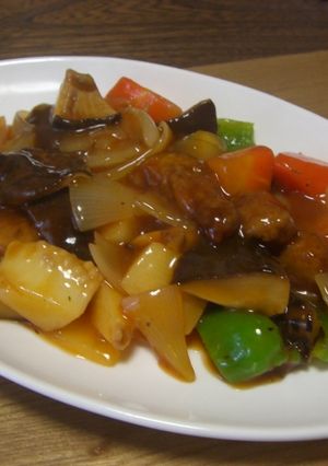 干椎茸がいい味を☆酢豚-レシピのメイン写真