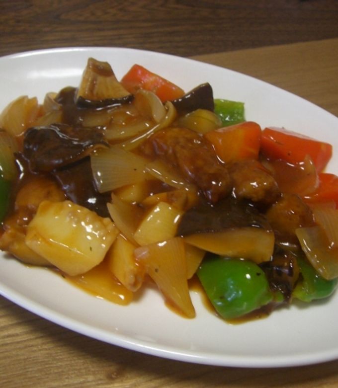 干椎茸がいい味を☆酢豚-レシピのメイン写真