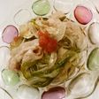豚こまと新玉ねぎのめかぶ和え♪