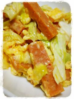 スパムとキャベツの卵炒め-レシピのメイン写真