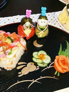 ひな祭り♪ちらし寿司とお雛様♡-レシピのメイン写真