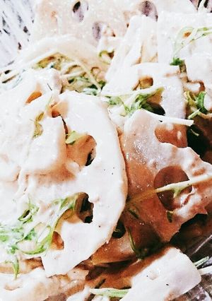 ニンニク香る蓮根のツナマヨサラダ-レシピのメイン写真