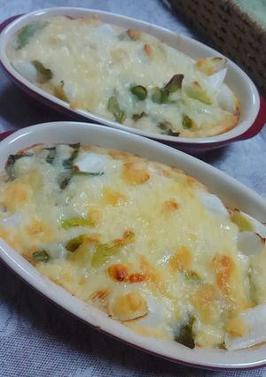 めんつゆで＊長芋･豆腐とネギのグラタン＊-レシピのメイン写真