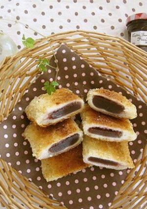 いちご大福風揚げパン-レシピのメイン写真