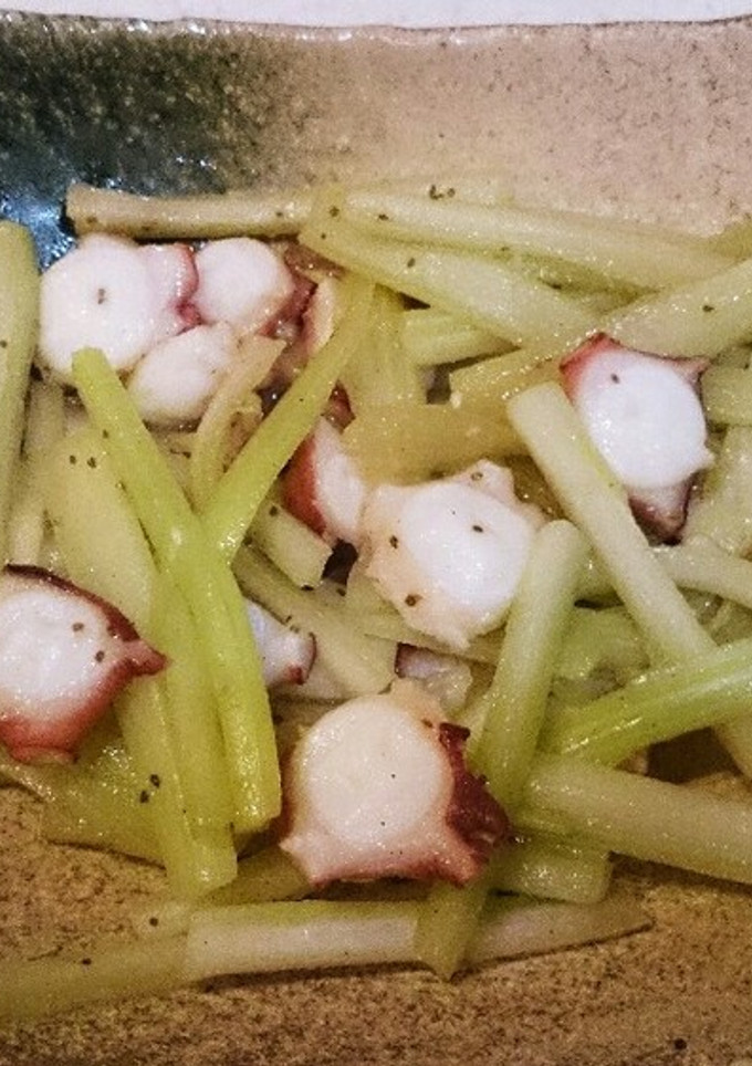 たことセロリの簡単炒め-レシピのメイン写真