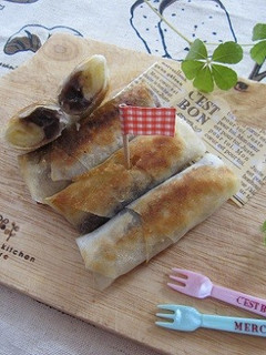 あんバナナ春巻き-レシピのメイン写真