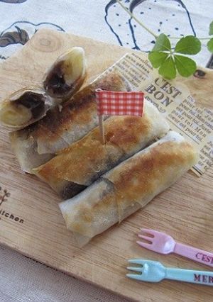 あんバナナ春巻き-レシピのメイン写真
