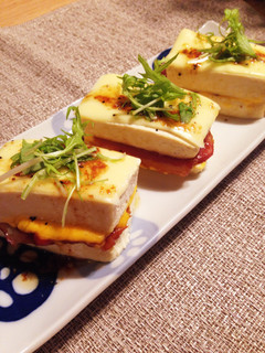 お豆腐のチーズたっぷりステーキサンド☆-レシピのメイン写真