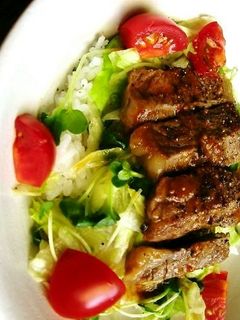 サラダステーキ丼-レシピのメイン写真
