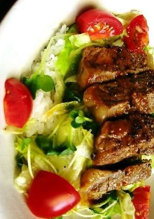 サラダステーキ丼-レシピのメイン写真