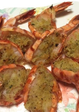 簡単☆海老のバジルパン粉焼き-レシピのメイン写真