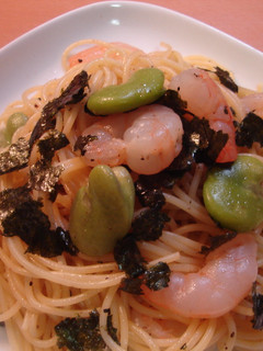 海老とそら豆の和風パスタ-レシピのメイン写真