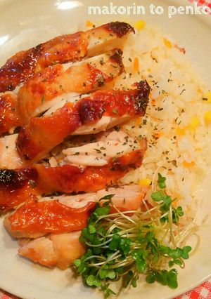 忙しい日に楽チン＊照り焼きチキンピラフ-レシピのメイン写真
