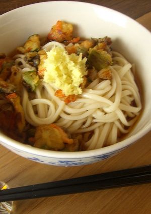 残りの天ぷら活用☆冷やしたぬきうどん-レシピのメイン写真