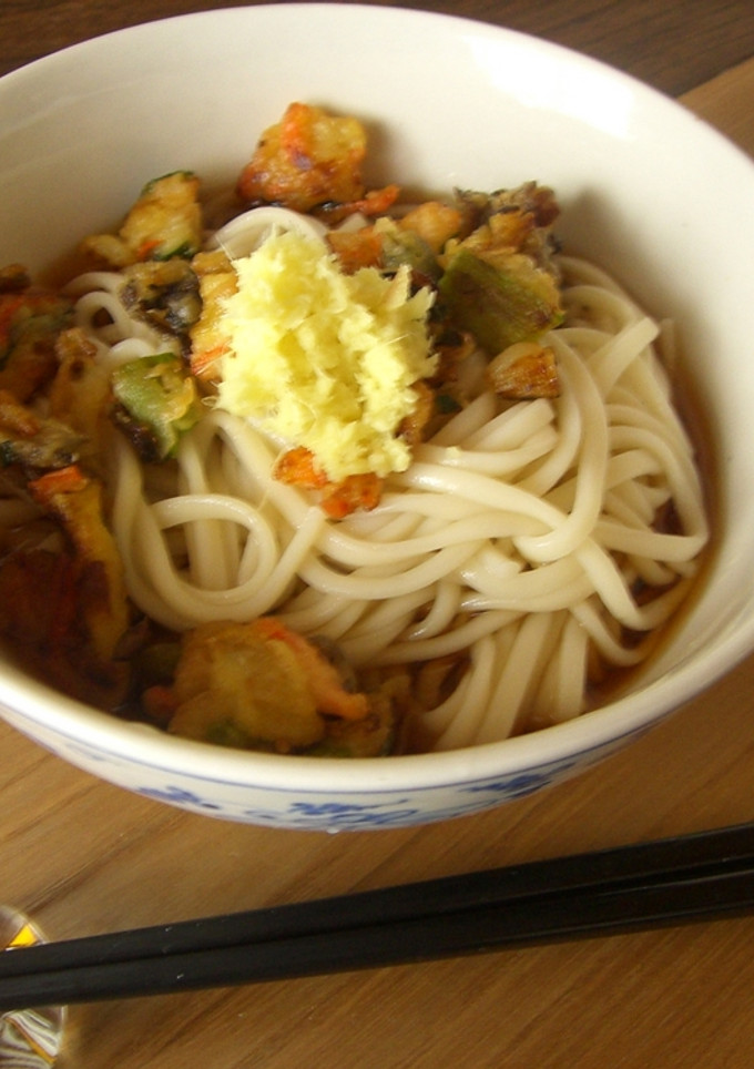 残りの天ぷら活用☆冷やしたぬきうどん-レシピのメイン写真