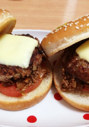 おうちでハンバーガー♡ミートソース味-レシピのメイン写真