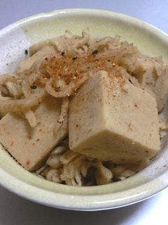 めんつゆで簡単!高野豆腐と切干大根の煮物-レシピのメイン写真