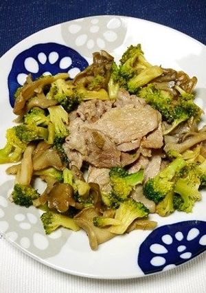 簡単！豚と舞茸ブロッコリー炒め-レシピのメイン写真