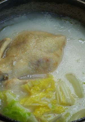 ♪ダッチオーブンde中華風鶏粥(丸鶏入)-レシピのメイン写真