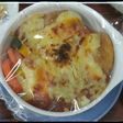 簡単♪冷凍コロッケと野菜のオーブン焼き