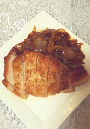簡単!!厚切りロースの生姜焼き-レシピのメイン写真