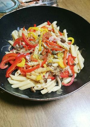 簡単☆ペペロンチーノ風パスタ(ペンネ)-レシピのメイン写真