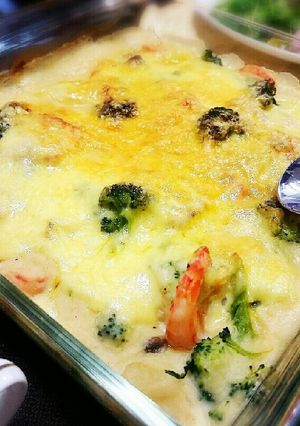 簡単米粉豆乳グラタン(卵・小麦・乳なし)-レシピのメイン写真