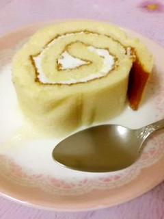 ロールケーキ(スイスロール)の牛乳がけ★-レシピのメイン写真