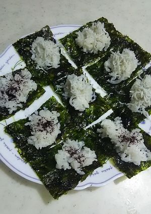 子供の朝食に☆韓国のり&ご飯-レシピのメイン写真