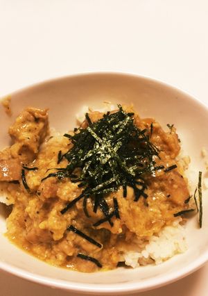 フライパンでカルボナーラ風親子丼-レシピのメイン写真