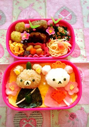 リラックマのひな祭り♡キャラ弁-レシピのメイン写真