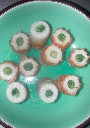 水菜のおひたしinちくわ-レシピのメイン写真