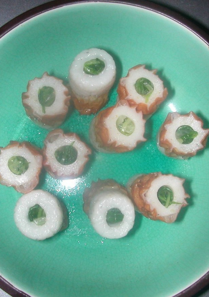 水菜のおひたしinちくわ-レシピのメイン写真