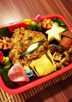 なめこ キャラ弁-レシピのメイン写真