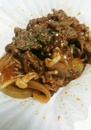 お弁当に☆牛肉の炒め物デミ風-レシピのメイン写真