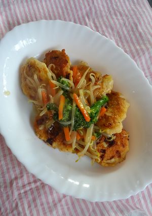 野菜あんかけde鶏だんご♪-レシピのメイン写真