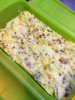 ルクエで時短1…朝ご飯♪キャベツオムレツ-レシピのメイン写真