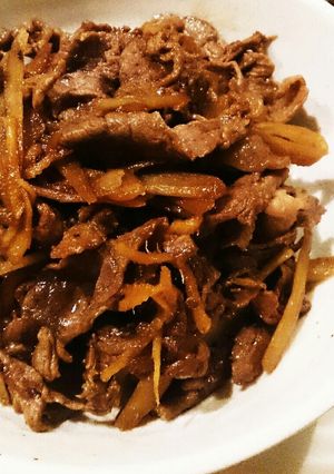お弁当にも！！牛肉とゴボウの甘辛煮-レシピのメイン写真