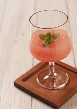 リンゴの甘煮ときび酢のジュレドリンク-レシピのメイン写真