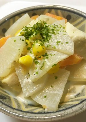 根菜と高野豆腐のミルク煮✾-レシピのメイン写真