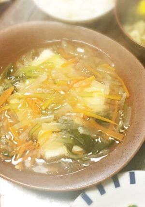簡単あっさり！野菜たっぷり揚げ出し豆腐-レシピのメイン写真