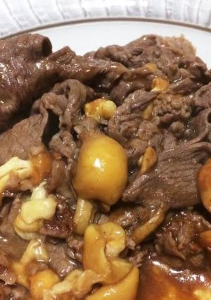 ☆簡単 牛肉なめこ炒め-レシピのメイン写真