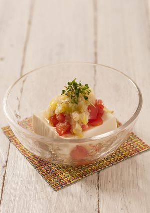 きび酢入りネギソース冷奴-レシピのメイン写真