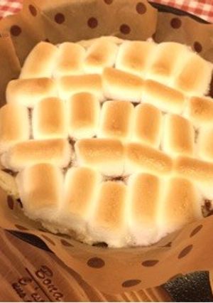休日のおやつに✿簡単チョコマシュマロピザ-レシピのメイン写真