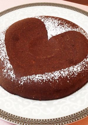 炊飯器で簡単♡生チョコ風ガトーショコラ-レシピのメイン写真