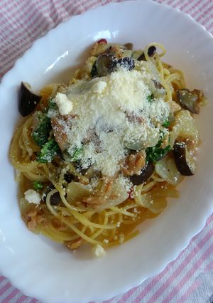 鮭フレークdeチーズ味の和風パスタ♪-レシピのメイン写真